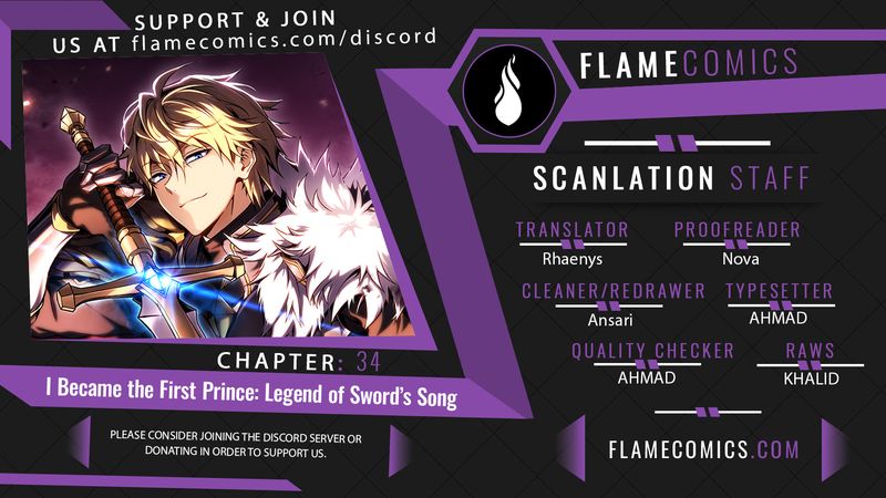I Became the First Prince: Legend of Sword’s Song - Chapter 34 Page 1