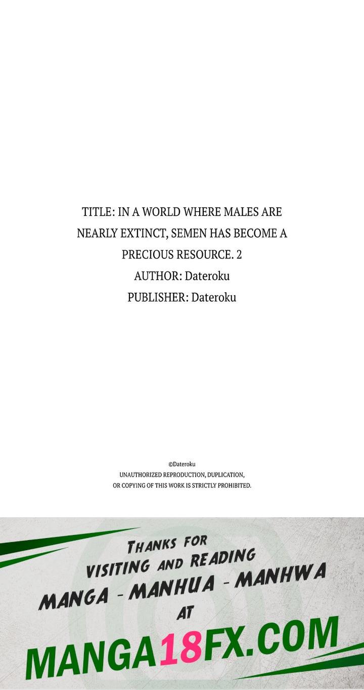 In a World Where Males Are Nearly Extinct, Semen Has Become a Precious Resource - Chapter 28 Page 7
