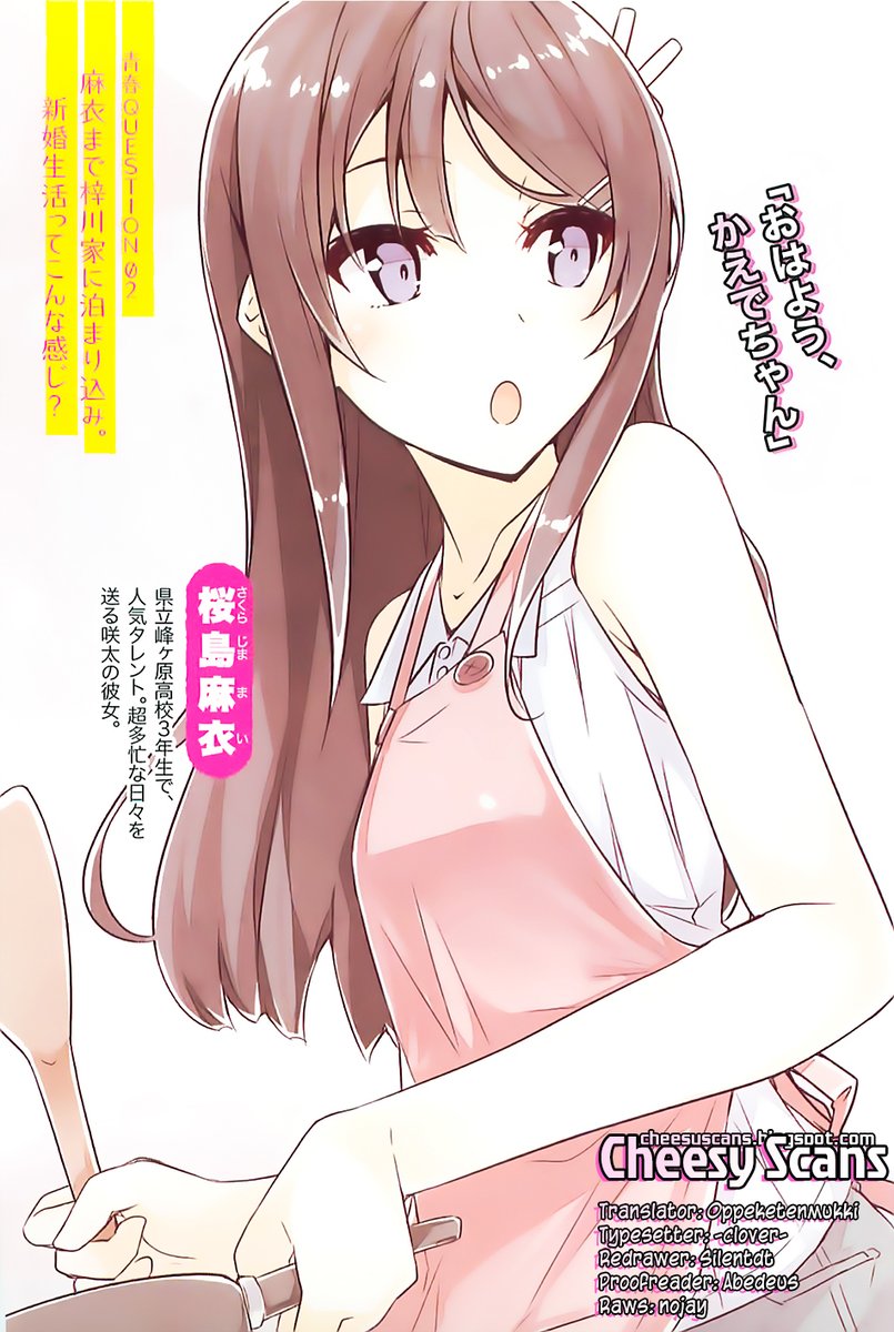 Seishun Buta Yarou wa Bunny Girl Senpai no Yume wo Minai - Chapter 3 Page 1