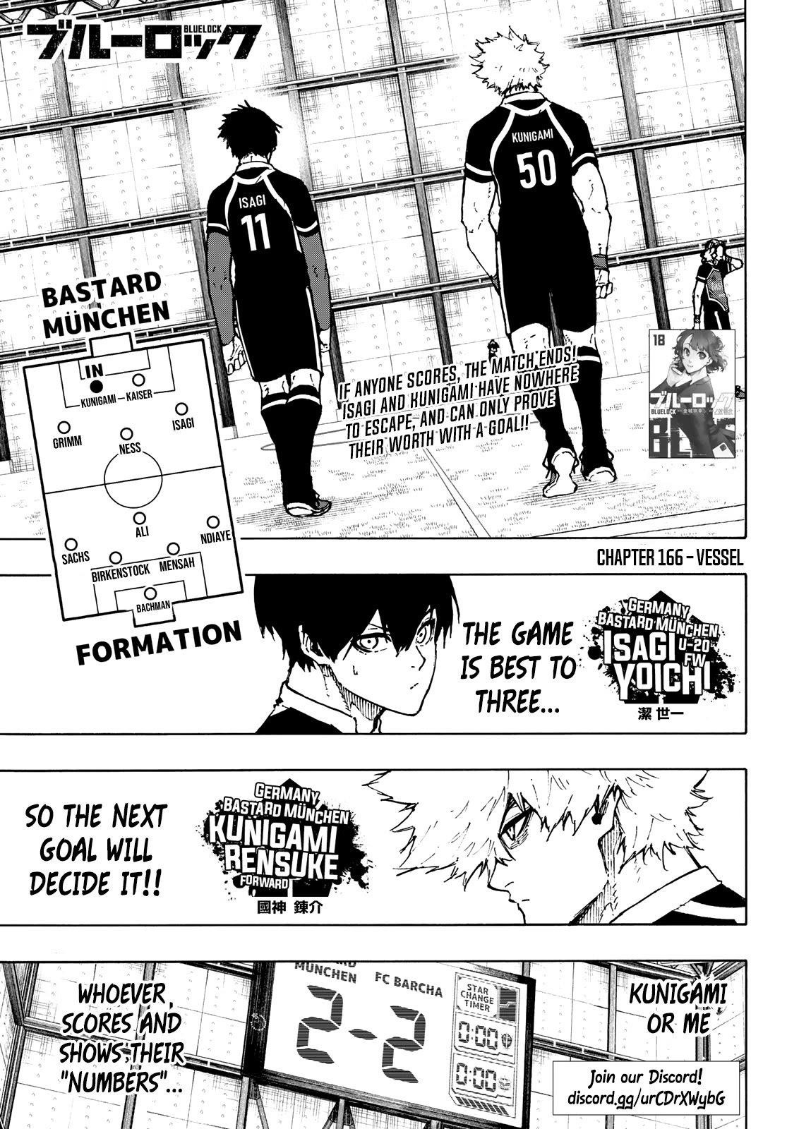 Blue Lock - Chapter 166 Page 1