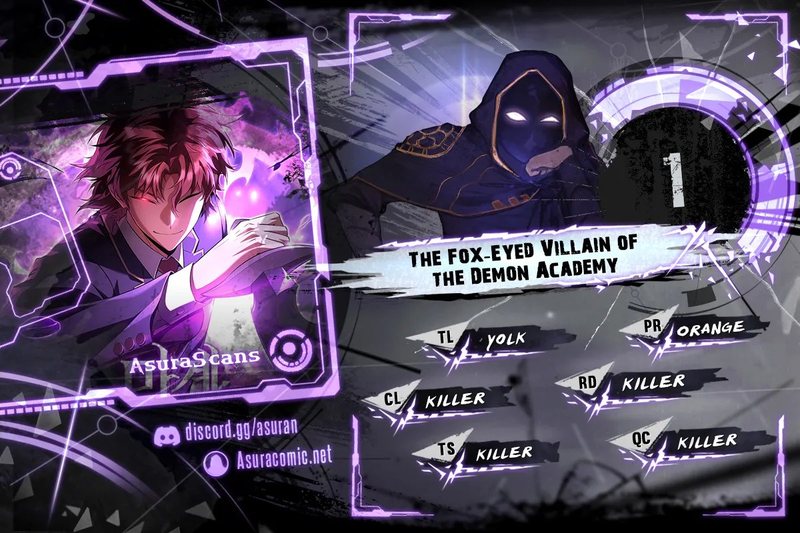 The Fox-Eyed Villain of the Demon Academy - Chapter 1 Page 1
